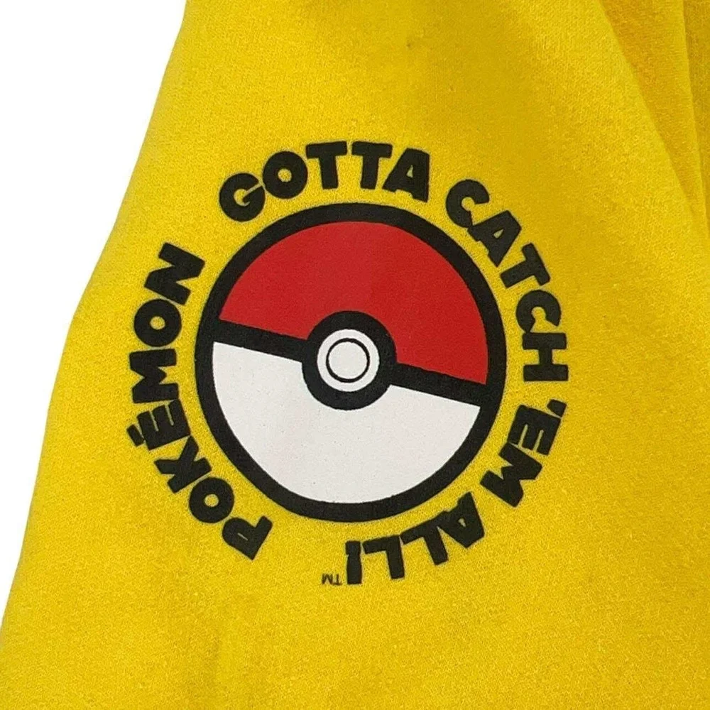 Pokemon Pikachu Hoodie Zip Up Kids Size‎ xL 14/16 NWT Yellow Cosplay Ears